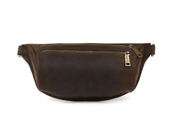 Купить Напоясная сумка бананка в размере L TARWA RC-3106-2lx коричневая 2 отделения, фото , изображение 3, характеристики, отзывы