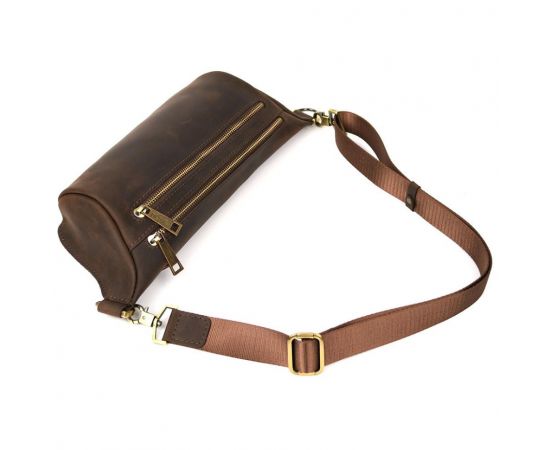 Купить Напоясная сумка бананка в размере L TARWA RC-3106-2lx коричневая 2 отделения, фото , изображение 5, характеристики, отзывы