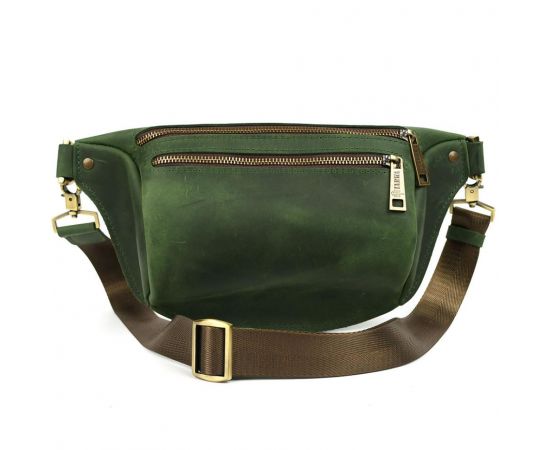 Придбати Напоясная сумка бананка в размере М TARWA RE-3105-2lx зеленая 2 отделения, image , зображення 5, характеристики, відгуки