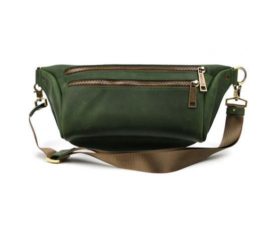 Придбати Напоясная сумка бананка в размере L TARWA RE-3106-3lx зеленая 3 отделения, image , зображення 5, характеристики, відгуки