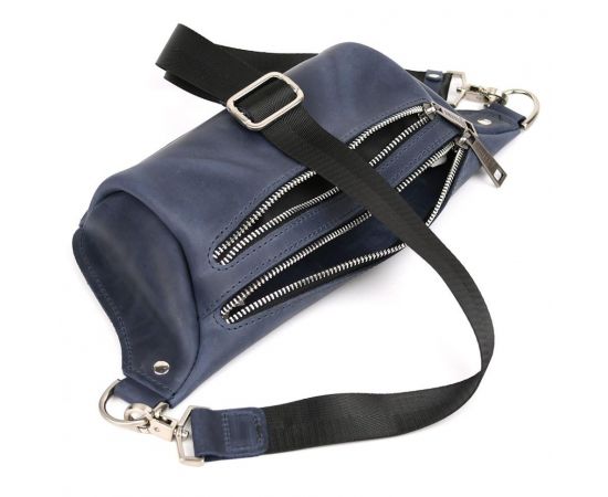 Купить Напоясная сумка бананка в размере М TARWA RK-3105-3lx синяя 3 отделения, фото , изображение 2, характеристики, отзывы