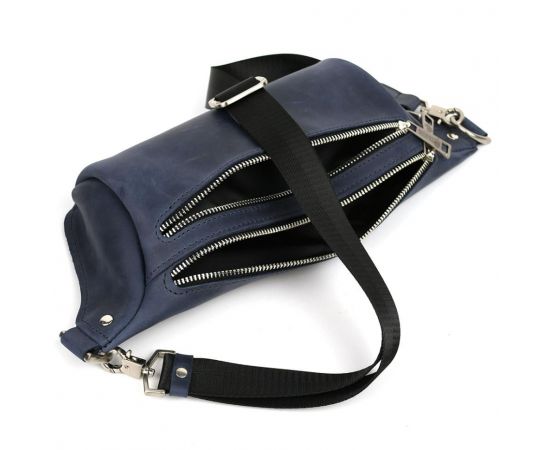 Купить Напоясная сумка бананка в размере L TARWA RK-3106-3lx синяя 3 отделения, фото , изображение 2, характеристики, отзывы