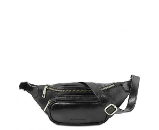 Придбати Напоясная кожаная сумка TL141797 TUSCANY LEATHER (Черный), image , характеристики, відгуки