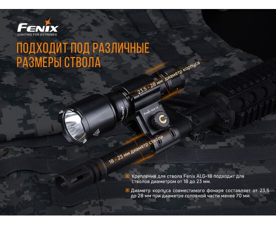 Придбати Кріплення на зброю для ліхтарів Fenix ALG-18, image , зображення 6, характеристики, відгуки