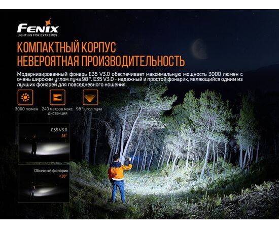 Купить Ручной фонарь Fenix E35 V3.0, фото , изображение 6, характеристики, отзывы