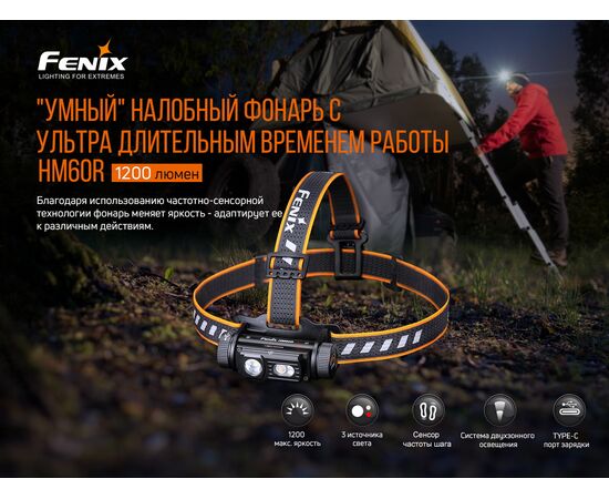 Купить Фонарь налобный Fenix HM60R, фото , изображение 5, характеристики, отзывы