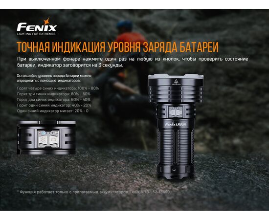 Купить Ручной фонарь Fenix LR50R, фото , изображение 13, характеристики, отзывы