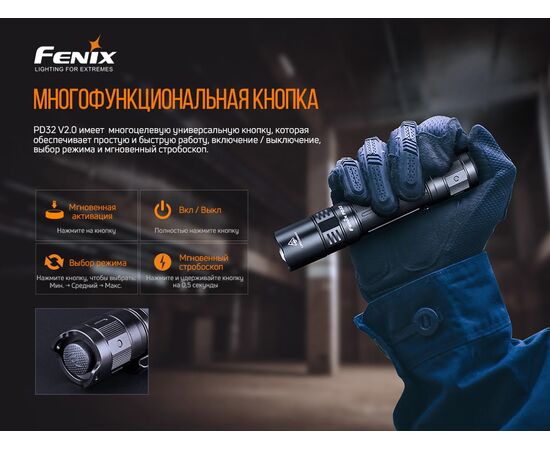 Купить Ручной фонарь Fenix PD32 V2.0, фото , изображение 7, характеристики, отзывы