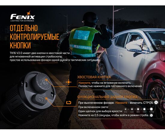 Купить Ручной фонарь Fenix TK16 V2.0, фото , изображение 7, характеристики, отзывы