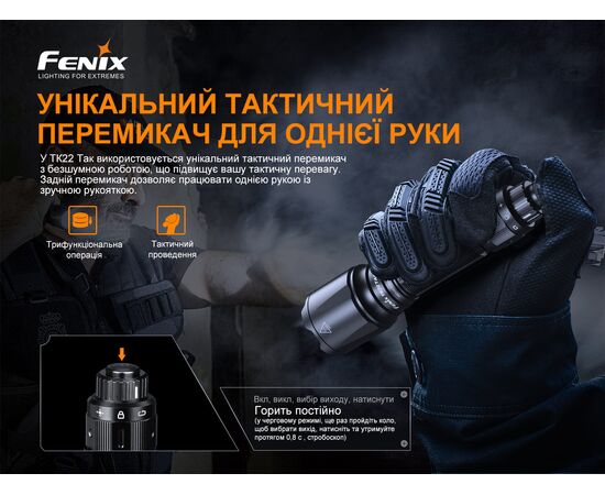 Купить Ліхтар ручний Fenix TK22TAC, фото , изображение 16, характеристики, отзывы