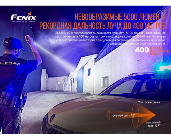 Придбати Ліхтар ручний Fenix TK35UE V2.0, image , зображення 7, характеристики, відгуки