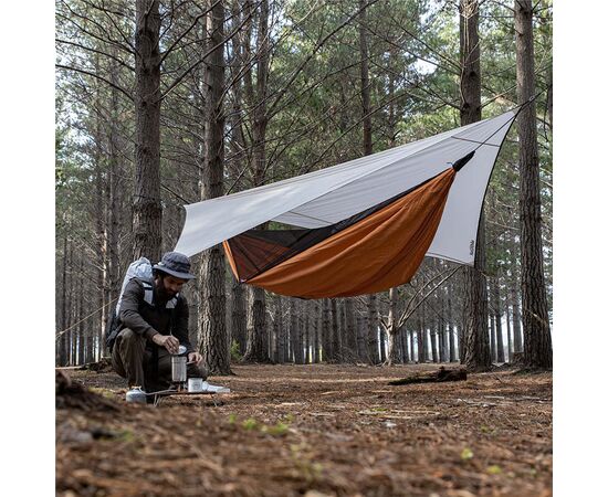 Придбати Гамак одномісний із маскитною сіткою та тентом Naturehike Shelter camping NH20ZP092, 75D pongee, помаранчевий, image , характеристики, відгуки