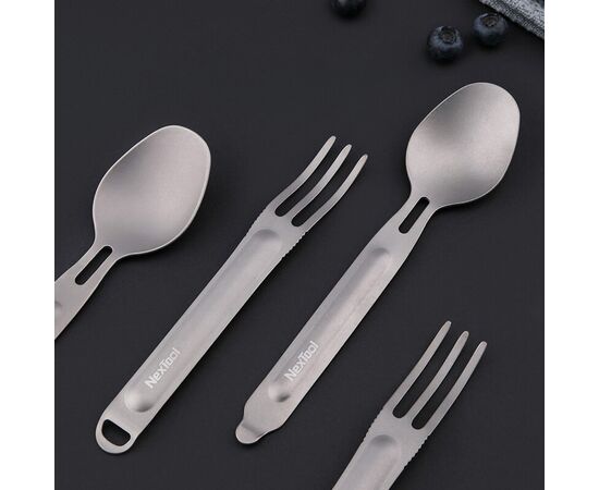 Купить Столовий прибор NexTool Outdoor Spoon Fork KT5525, фото , изображение 7, характеристики, отзывы