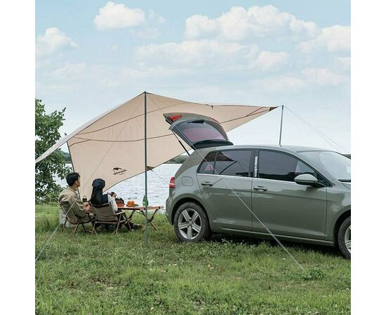 Купить Тент для кемпінгу Naturehike Car Rear Canopy NH21TM001, 
590*340 см, золотий (з трьома стійками), фото , изображение 4, характеристики, отзывы