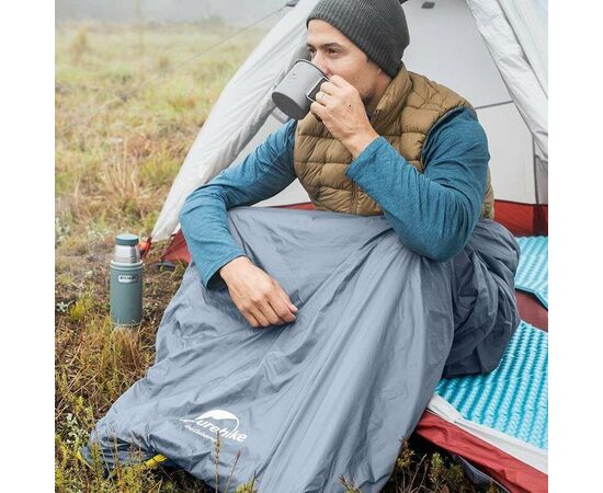 Купить Спальник надлегкий Naturehike Lightweight Summer LW180 NH21MSD09, (15°C), p-p XL, зелений, фото , характеристики, отзывы