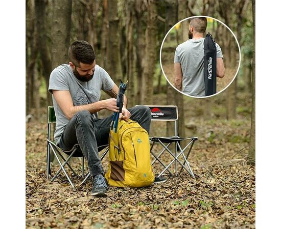 Купить Стул складной Naturehike NH16J001-J, 600D Oxford / сталь, 
хаки, фото , изображение 2, характеристики, отзывы