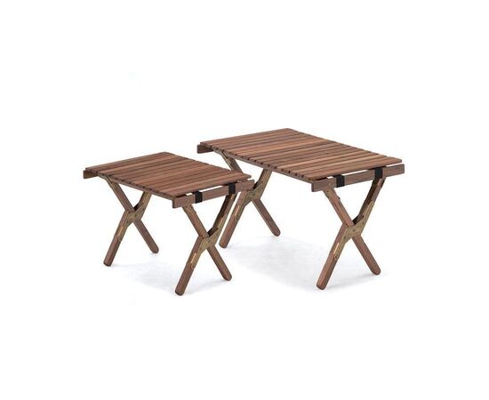 Купить Стіл складний Naturehike HTM Roll Table NH21JJ001, дерево, Розмір M, чорний горіх, фото , характеристики, отзывы