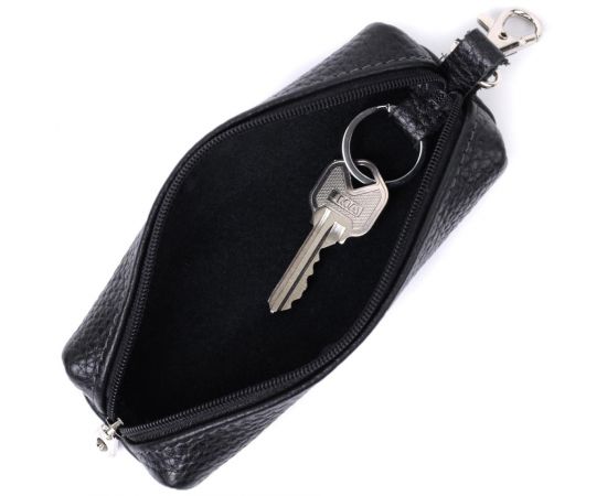 Купить Вместительная ключница унисекс из натуральной кожи Shvigel 16227 Черная, фото , изображение 6, характеристики, отзывы