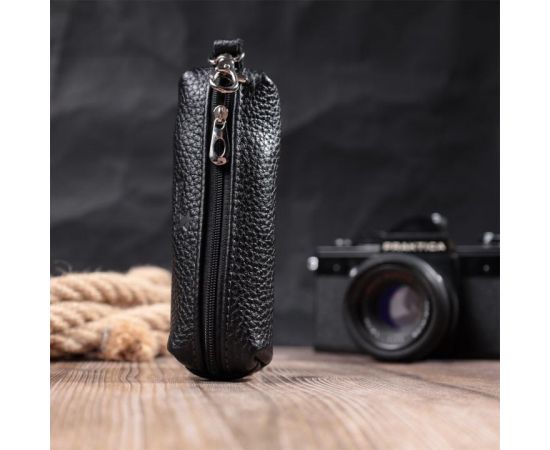 Купить Вместительная ключница унисекс из натуральной кожи Shvigel 16227 Черная, фото , изображение 8, характеристики, отзывы