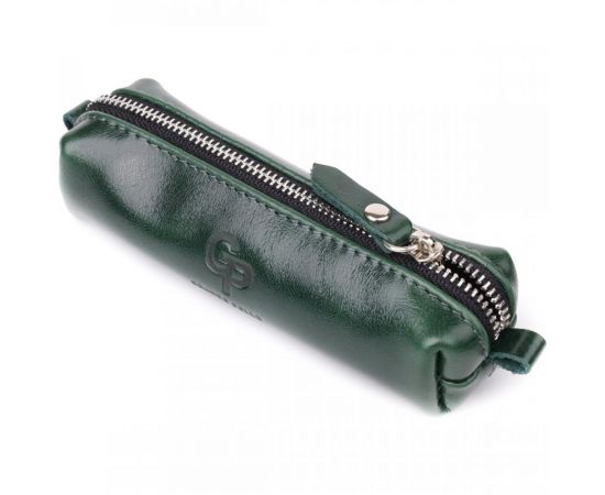 Купить Практичная ключница из натуральной гладкой кожи GRANDE PELLE 22943 Зеленый, фото , характеристики, отзывы