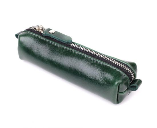 Купить Практичная ключница из натуральной гладкой кожи GRANDE PELLE 22943 Зеленый, фото , изображение 2, характеристики, отзывы