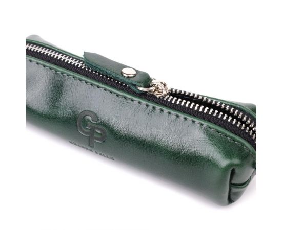 Купить Практичная ключница из натуральной гладкой кожи GRANDE PELLE 22943 Зеленый, фото , изображение 6, характеристики, отзывы
