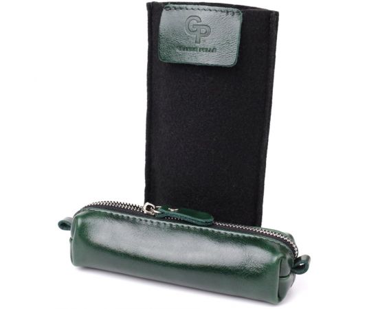 Купить Практичная ключница из натуральной гладкой кожи GRANDE PELLE 22943 Зеленый, фото , изображение 7, характеристики, отзывы