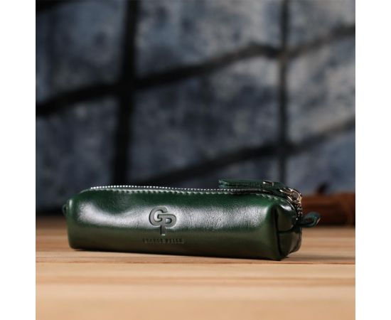 Купить Практичная ключница из натуральной гладкой кожи GRANDE PELLE 22943 Зеленый, фото , изображение 8, характеристики, отзывы