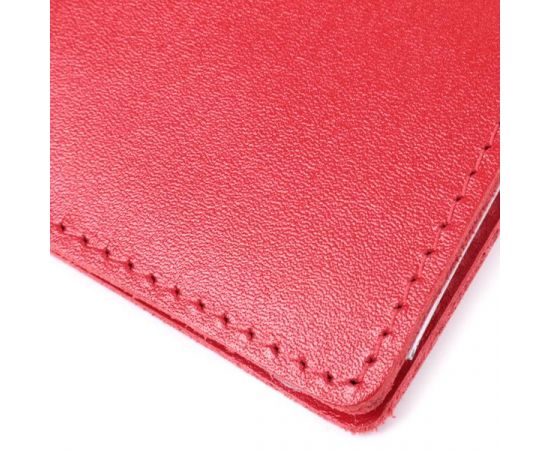 Купить Яркая обложка для автодокументов из натуральной кожи Shvigel 16161 Красная, фото , изображение 5, характеристики, отзывы