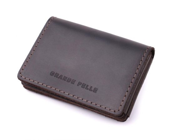 Купить Стильная обложка на автодокументы в винтажной коже GRANDE PELLE 22873 Темно-коричневая, фото , характеристики, отзывы