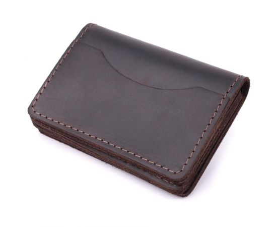 Купить Стильная обложка на автодокументы в винтажной коже GRANDE PELLE 22873 Темно-коричневая, фото , изображение 2, характеристики, отзывы