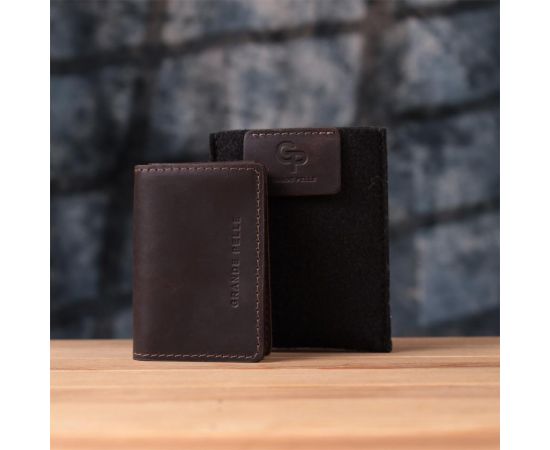 Купить Стильная обложка на автодокументы в винтажной коже GRANDE PELLE 22873 Темно-коричневая, фото , изображение 11, характеристики, отзывы