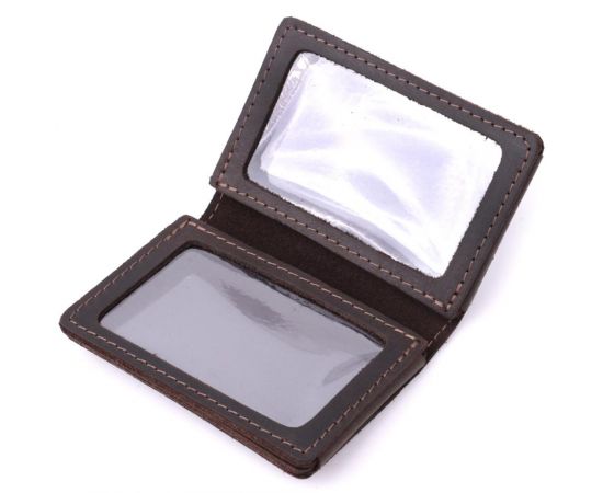 Купить Стильная обложка на автодокументы в винтажной коже GRANDE PELLE 22873 Темно-коричневая, фото , изображение 5, характеристики, отзывы