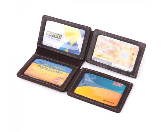 Купить Стильная обложка на автодокументы в винтажной коже GRANDE PELLE 22873 Темно-коричневая, фото , изображение 7, характеристики, отзывы