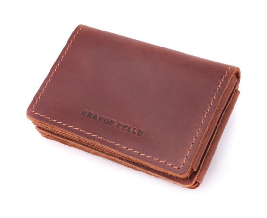 Купить Стильная обложка на автодокументы в винтажной коже GRANDE PELLE 22874 Светло-коричневая, фото , характеристики, отзывы