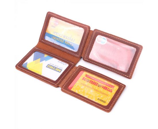 Купить Стильная обложка на автодокументы в винтажной коже GRANDE PELLE 22874 Светло-коричневая, фото , изображение 7, характеристики, отзывы