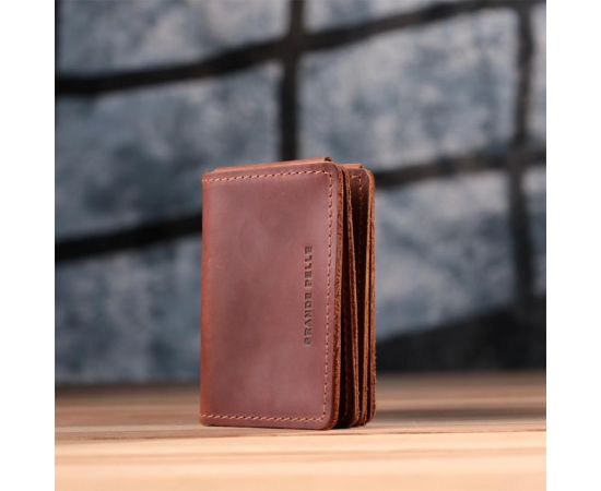 Купить Стильная обложка на автодокументы в винтажной коже GRANDE PELLE 22874 Светло-коричневая, фото , изображение 9, характеристики, отзывы