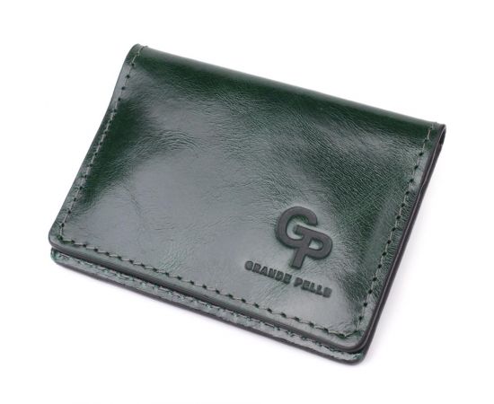 Купить Обложка на документы из натуральной гладкой кожи GRANDE PELLE 22942 Зеленый, фото , характеристики, отзывы