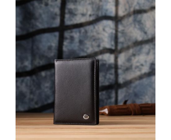 Купить Стильная обложка на паспорт универсального формата из натуральной кожи ST Leather 23078 Черный, фото , изображение 8, характеристики, отзывы