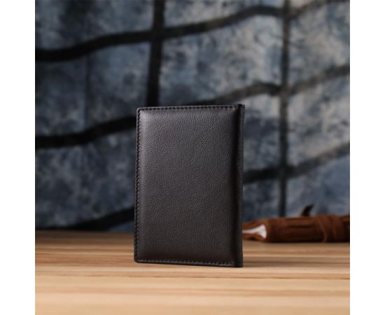 Купить Стильная обложка на паспорт универсального формата из натуральной кожи ST Leather 23078 Черный, фото , изображение 9, характеристики, отзывы