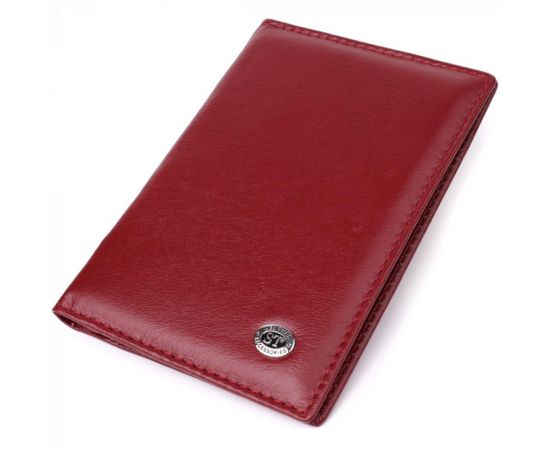 Купить Красивая обложка на паспорт универсального формата из натуральной кожи ST Leather 23079 Бордовый, фото , характеристики, отзывы