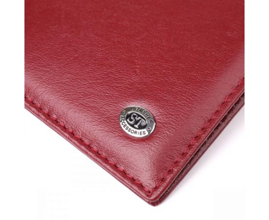 Купить Красивая обложка на паспорт универсального формата из натуральной кожи ST Leather 23079 Бордовый, фото , изображение 5, характеристики, отзывы