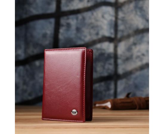 Купить Красивая обложка на паспорт универсального формата из натуральной кожи ST Leather 23079 Бордовый, фото , изображение 8, характеристики, отзывы