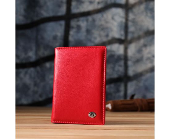 Купить Яркая обложка на паспорт универсального формата из натуральной кожи ST Leather 23080 Красный, фото , изображение 8, характеристики, отзывы
