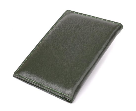 Купить Практичная обложка на паспорт универсального формата из натуральной кожи ST Leather 23081 Зеленый, фото , изображение 2, характеристики, отзывы