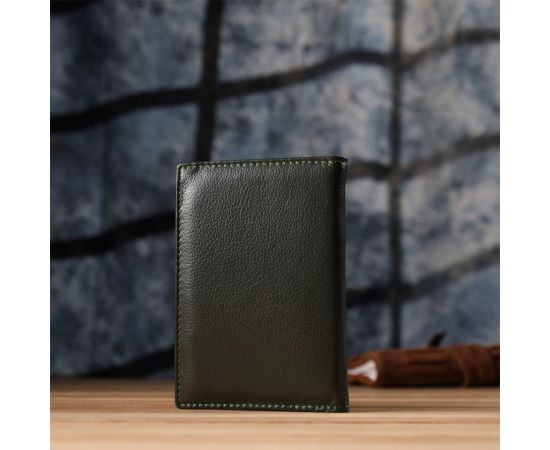 Купить Практичная обложка на паспорт универсального формата из натуральной кожи ST Leather 23081 Зеленый, фото , изображение 9, характеристики, отзывы