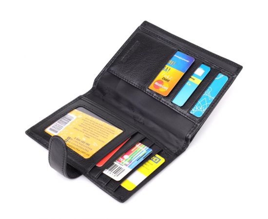 Купить Вместительная обложка на документы унисекс из натуральной кожи ST Leather 23116 Черный, фото , изображение 8, характеристики, отзывы