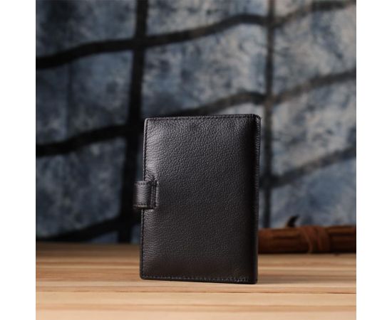 Купить Вместительная обложка на документы унисекс из натуральной кожи ST Leather 23116 Черный, фото , изображение 10, характеристики, отзывы