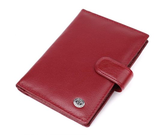 Купить Стильная обложка на документы для женщин из натуральной кожи ST Leather 23117 Бордовый, фото , характеристики, отзывы