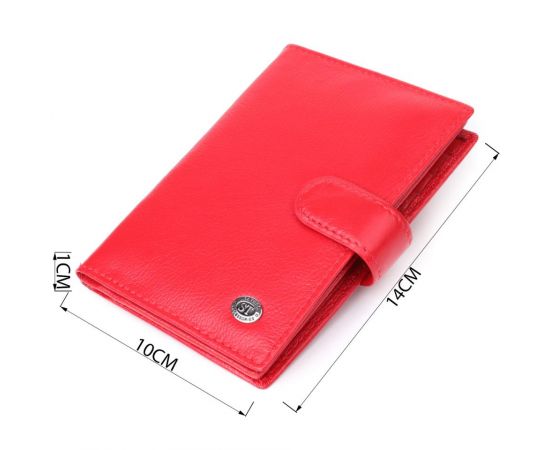 Купить Красивая обложка на документы для женщин из натуральной кожи ST Leather 23118 Красный, фото , изображение 3, характеристики, отзывы